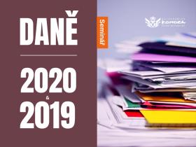 Firemní daně 2020: Novela DPH, digitální daň, 3. vlna EET… Seminář Firemní daně 2020: Novela DPH, digitální daň, 3. vlna EET… Seminář